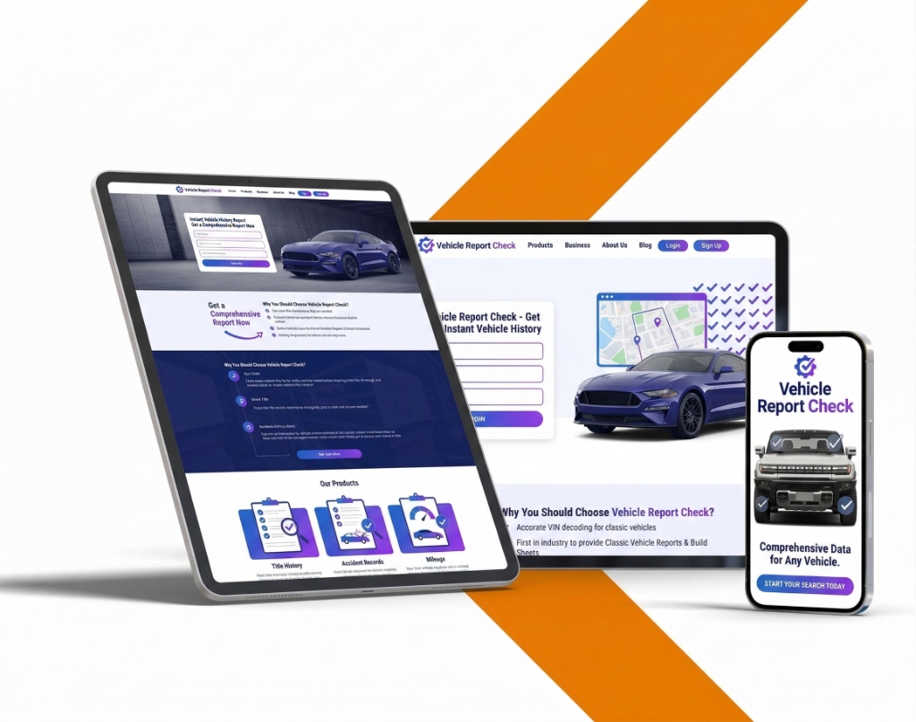 Vehicle Report Check Mockup